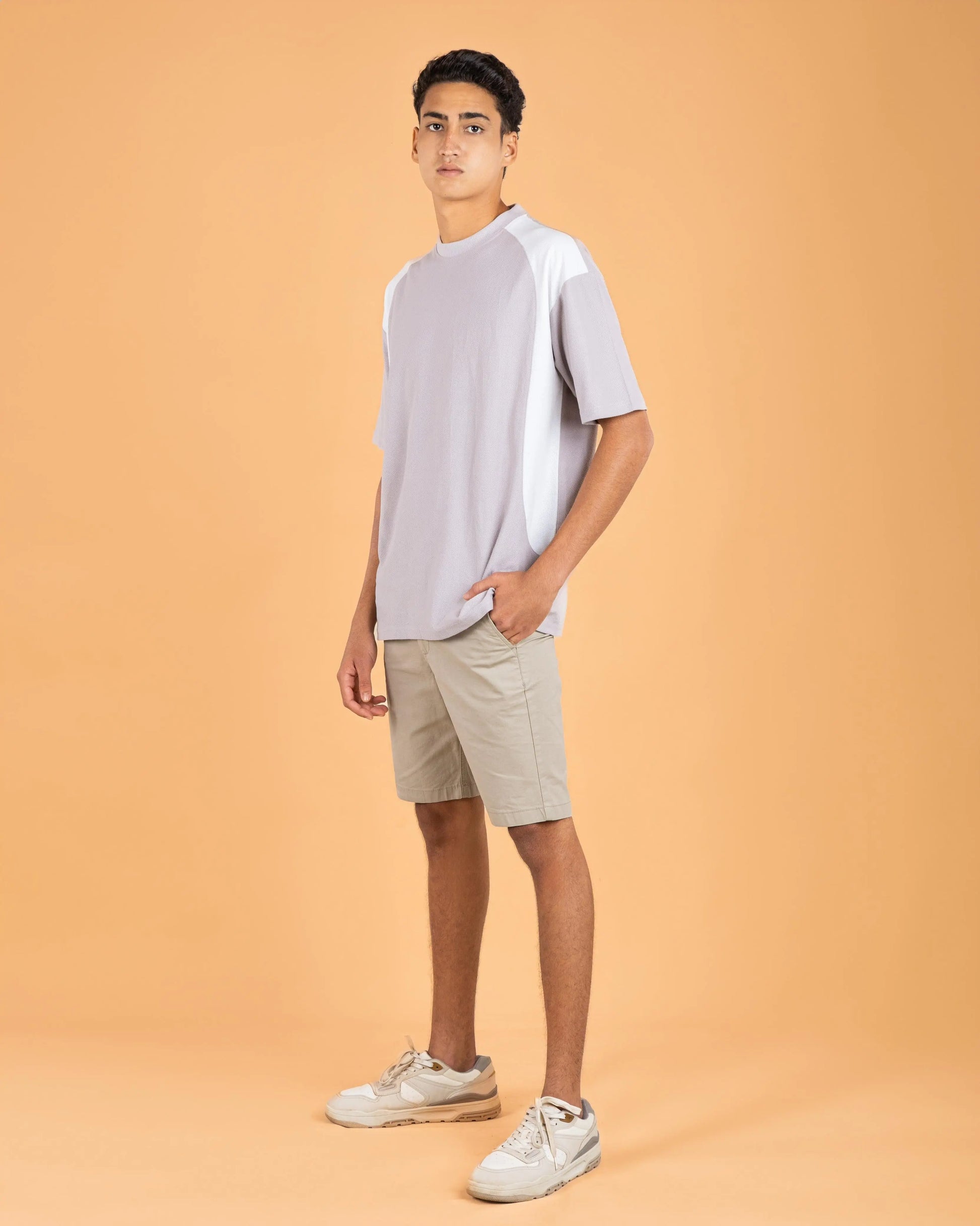 Shoulder Accent Textured Tee  - LCY London