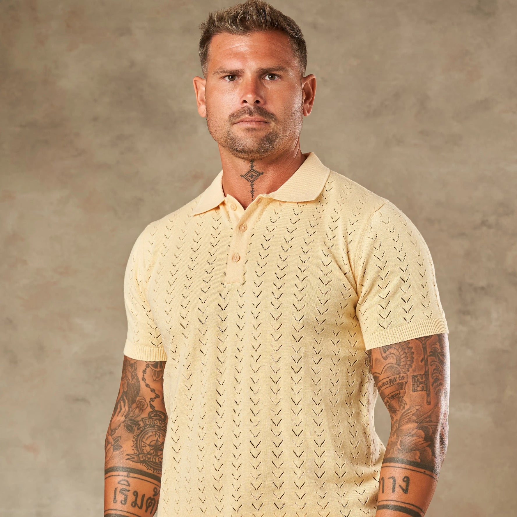 Sorrento Chevron Knit Polo