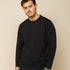 Textured Crewneck Jumper Black-XXL - LCY London