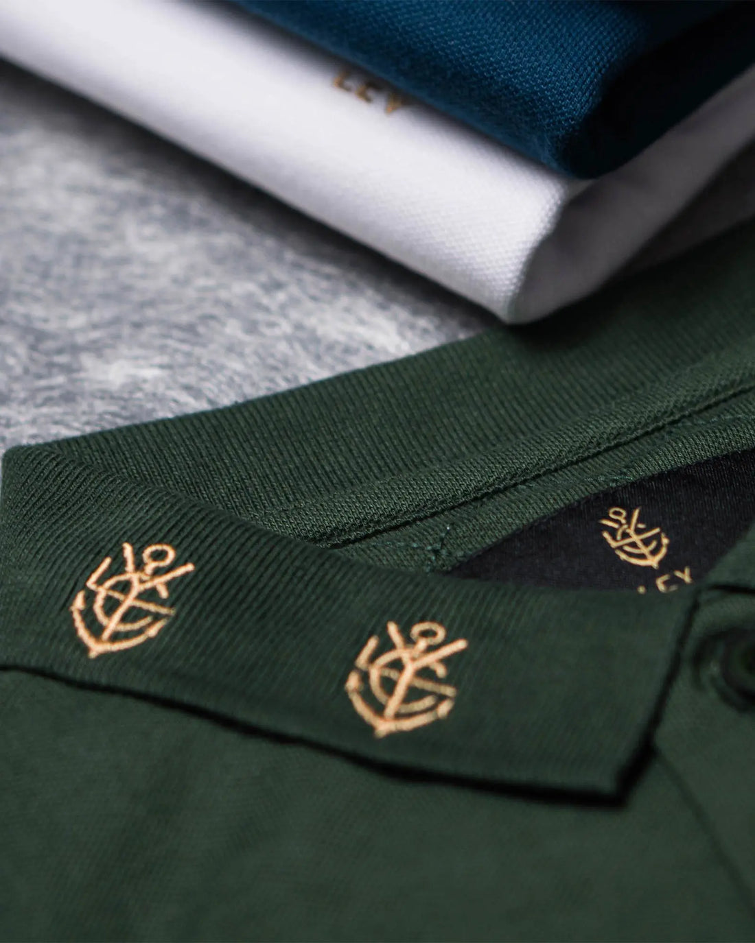 LCY LONDON | Embroidered Collar Luxury Polo Shirt LCY LONDON