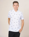 LCY London | Art of Summer - Tropical Inspired Printed Men's Short Sleeved Polo Shirt LCY London