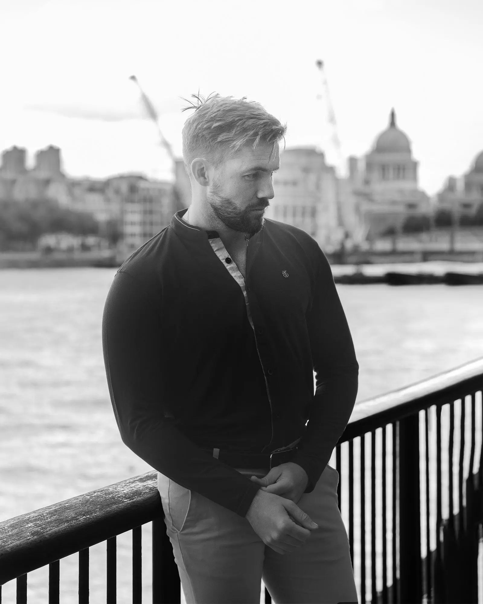 LCY London | Capsule Collection - Men's Hybrid Long Sleeved Shirt | Full Buttoned LCY London