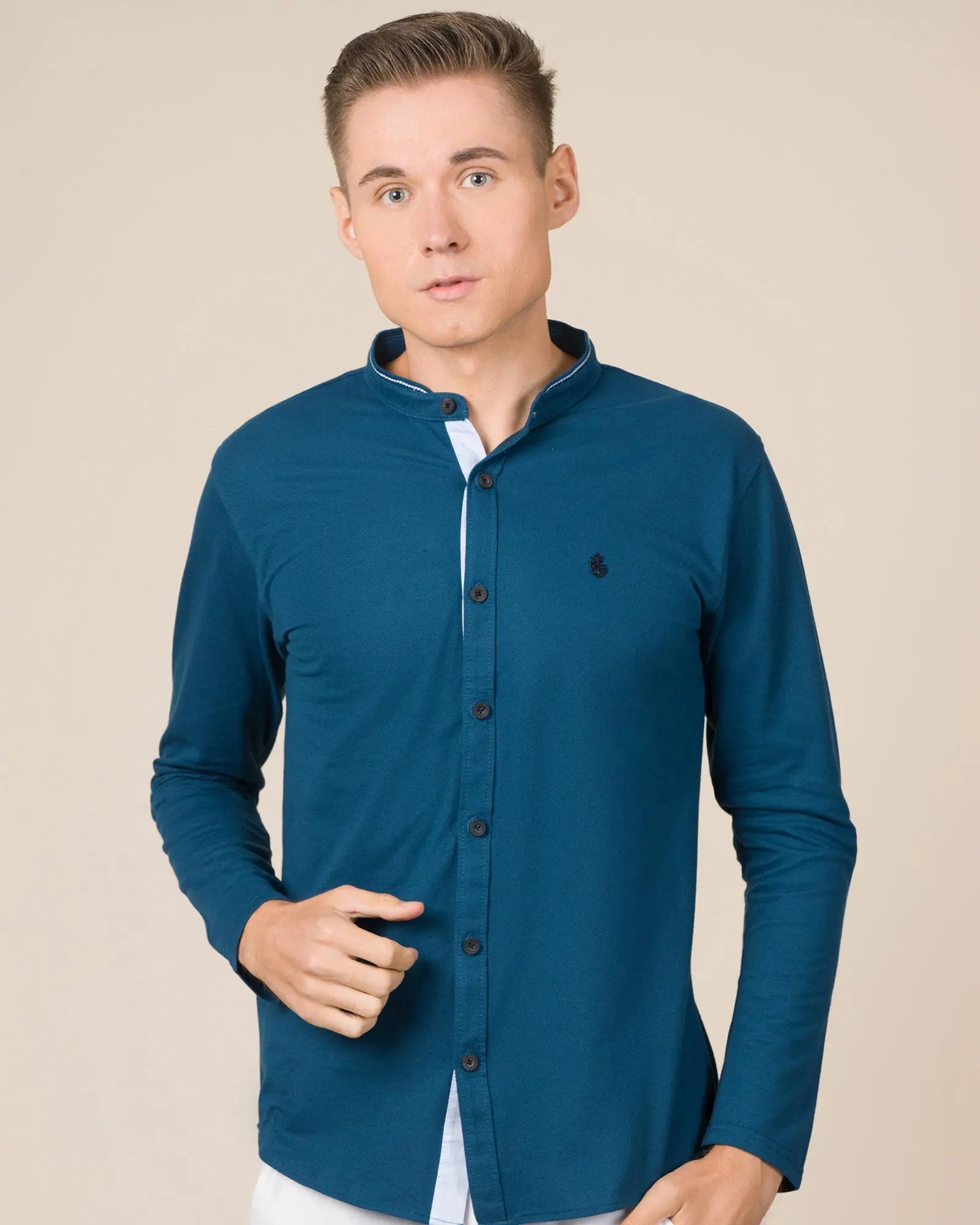 LCY London | Capsule Collection - Men's Hybrid Long Sleeved Shirt | Full Buttoned LCY London