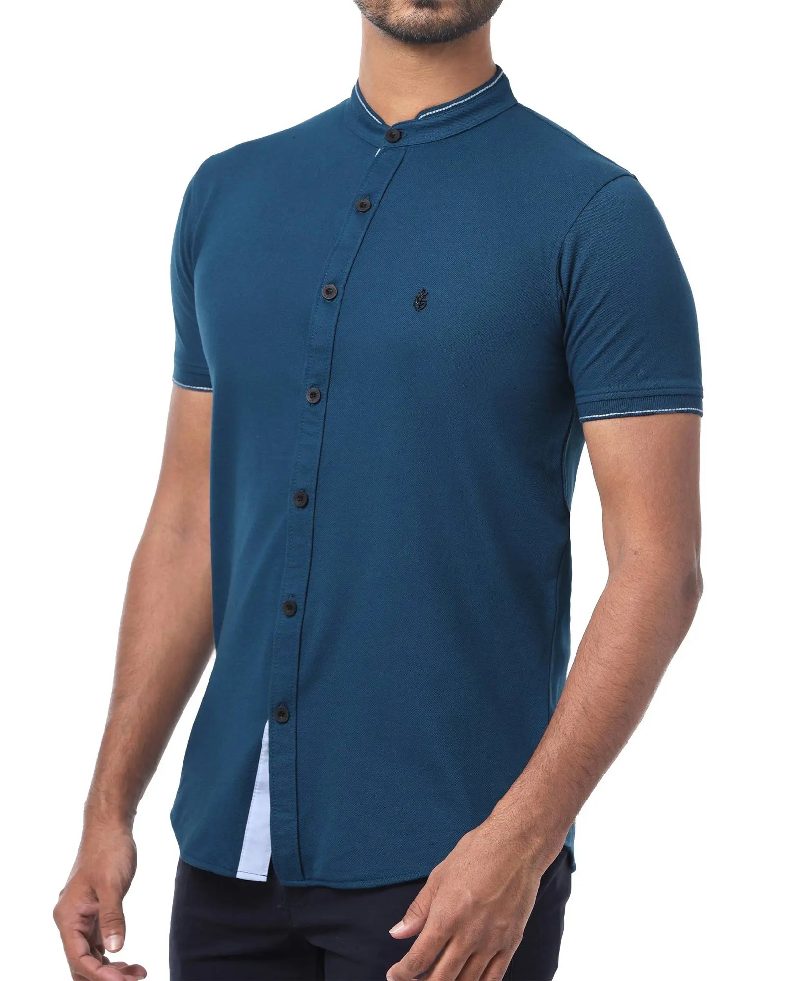 LCY London | Capsule Collection - Men&#39;s Hybrid Short Sleeved Shirt | Full Buttoned LCY London