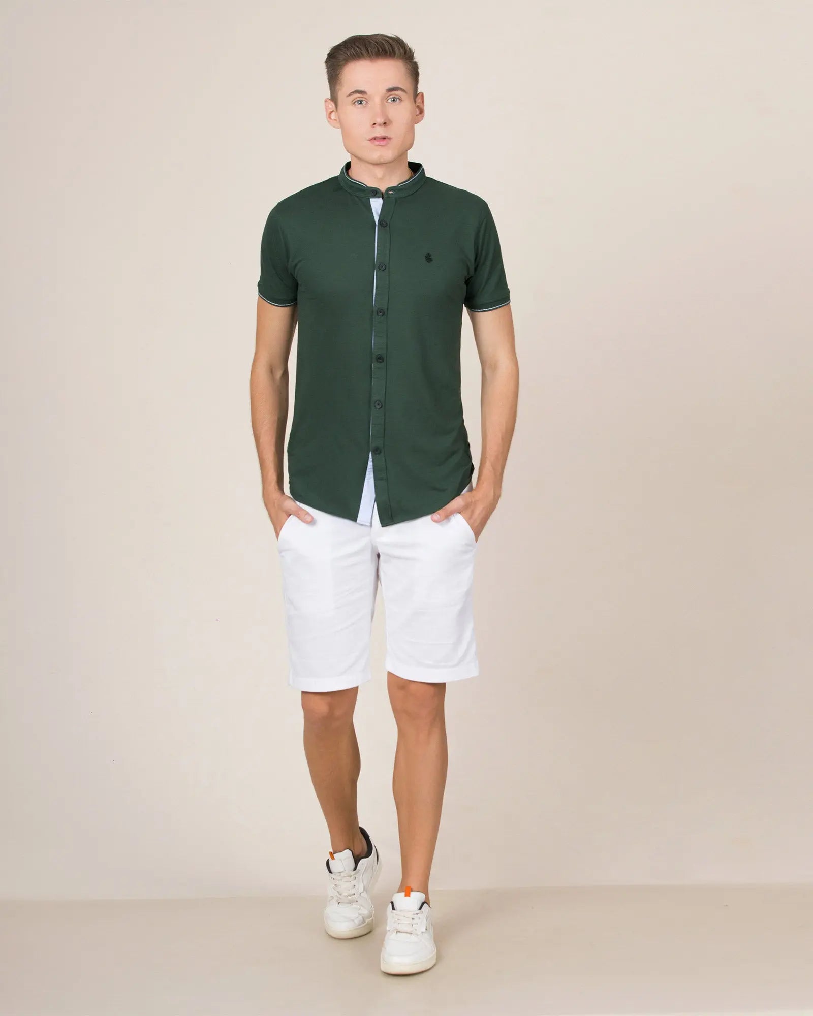 LCY London | Capsule Collection - Men&#39;s Hybrid Short Sleeved Shirt | Full Buttoned LCY London