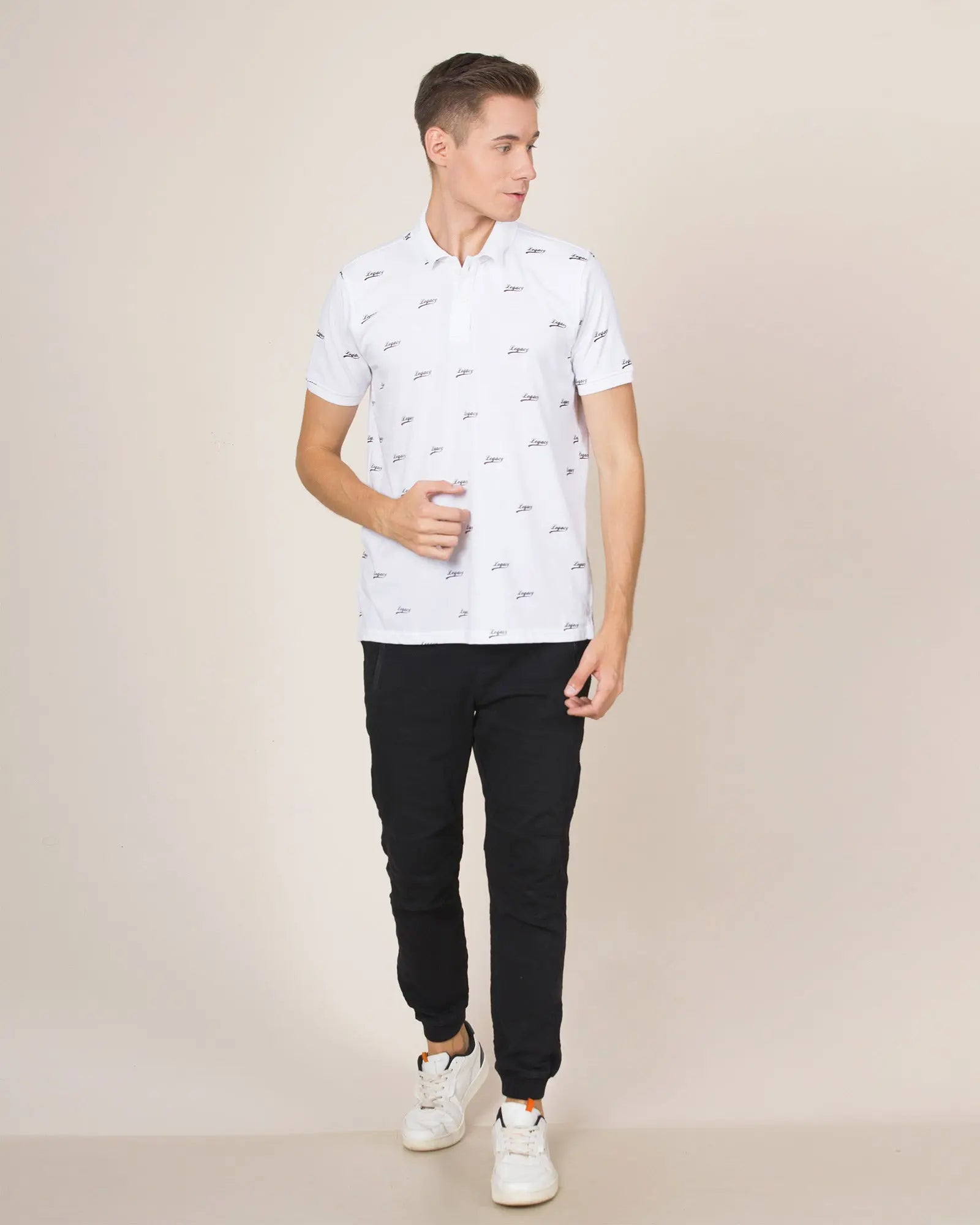 LCY London | Logo Looks - Short Sleeved Men&#39;s Legacy Printed Shirt LCY London